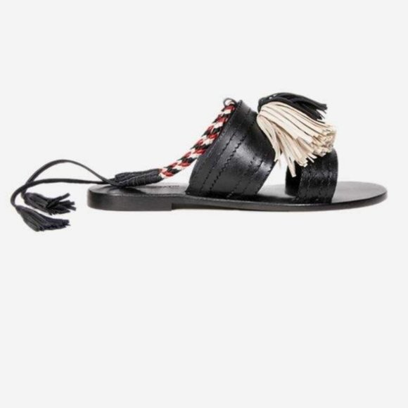 Johnny Was Shoes - Johnny Was Antik Batik Black Youri Sandals